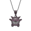 Metal necklace hip-hop style, funny monster, pendant, accessory, European style, Gengar