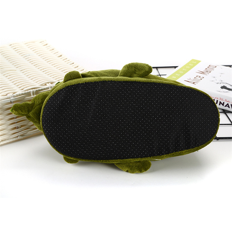 Neue Krokodil-Hausschuhe für den täglichen Bedarf im Winter, Plüsch-Hausschuhe für Paare, rutschfeste All-Inclusive-Hausschuhe für Erwachsene_voghion.com