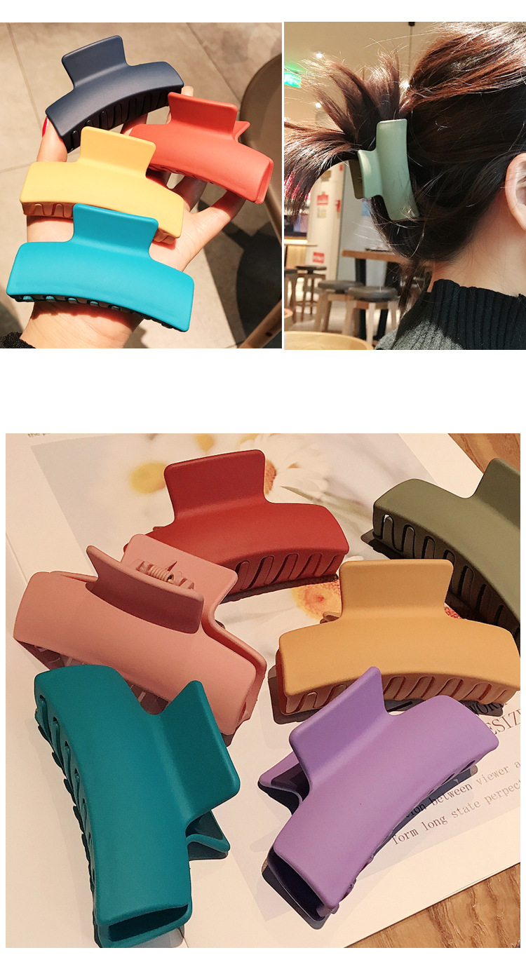 Spring New Korean Matte Grip Clip Simple Wild Cheap Card Issuer Wholesale display picture 2