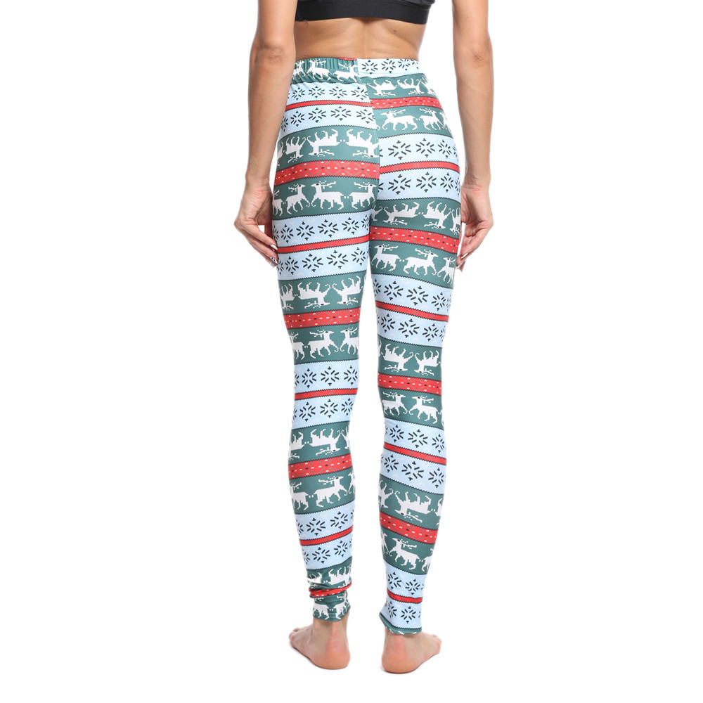 182g Weight Ankle-Length Pants Length Spandex, Polyester Fabric Type High Waist Waist Line Leggings Pants Type Stretchy Elasticity Daily Occasion Breathable Function Skinny Fit Type Christmas Festival Snowflake Pattern Winter, Autumn Season Women'S Gender Simple Style Style Women'S Daily Simple Style Snowflake Ankle-Length Leggings 74
