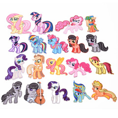 Animated cartoon unicorn kitten fabric patch DIY embroidery computer embroidery patch for clothing applique patch available