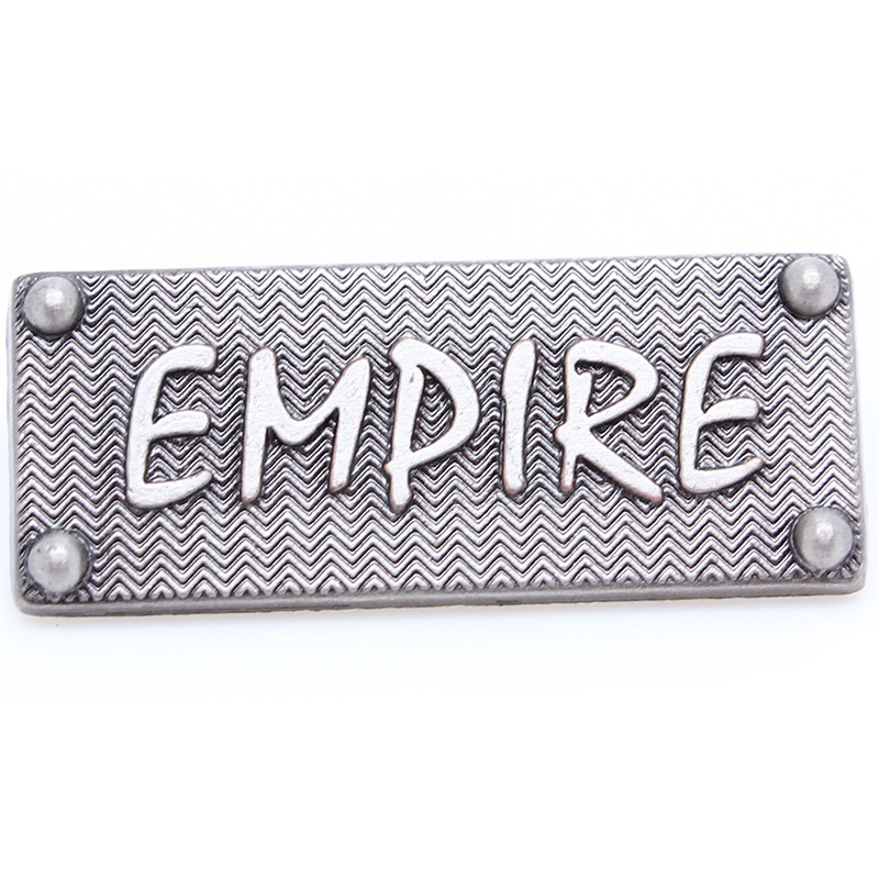 工厂精美锌合金冰箱标牌 压铸电镀箱包服饰鞋帽logo标牌