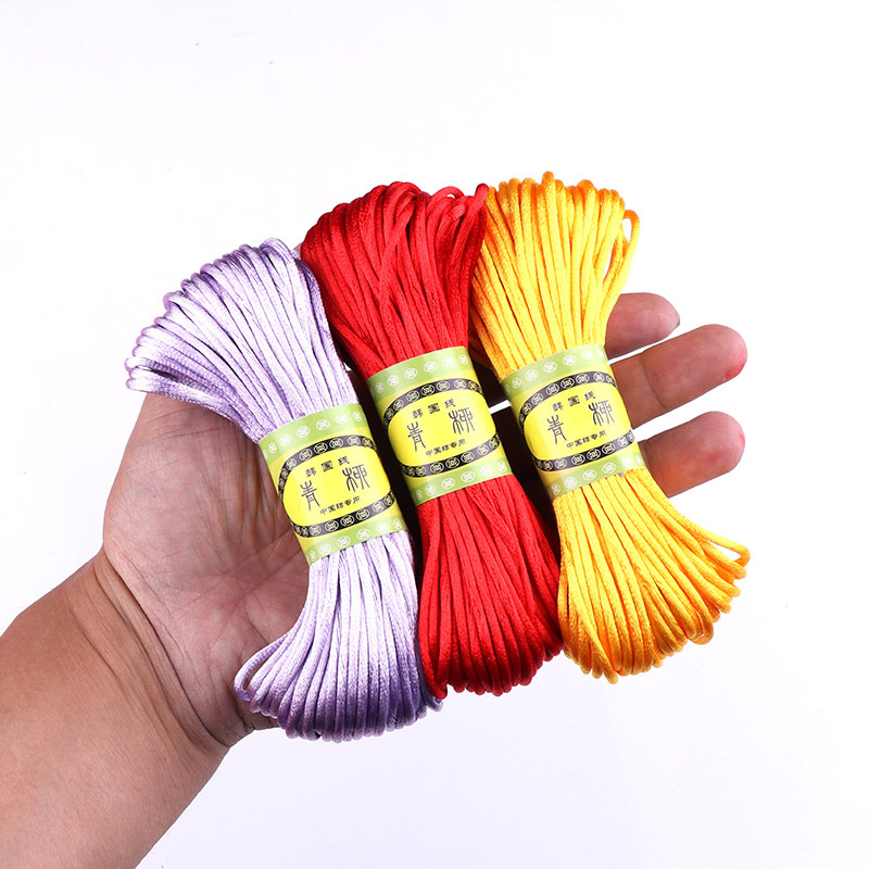 1 TikTok pareja pulsera de seda azul nudo chino cuerda roja traje de alambre trenzado cuerda trenzada traje de paquete de material de DIY