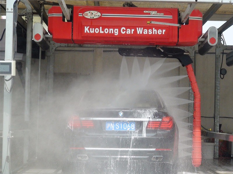 上海阔龙旋7全自动电脑洗车机设备L型免擦全电脑洗车机洗车房厂家