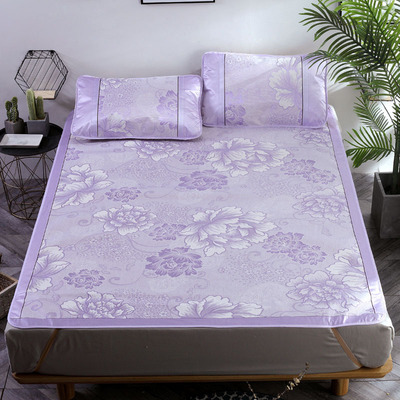 新款直销凉席三件套冰丝席子 空调席单双人公司礼品实体促销