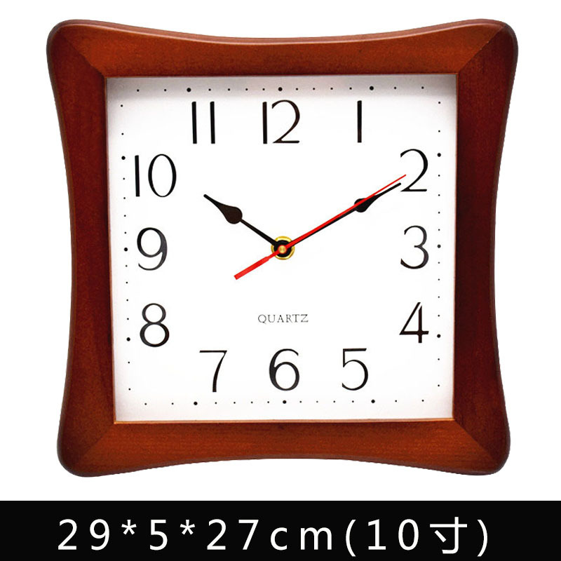 实木挂钟欧美钟表创意客厅木质新中式静音现代式原木外贸批发定制|ru