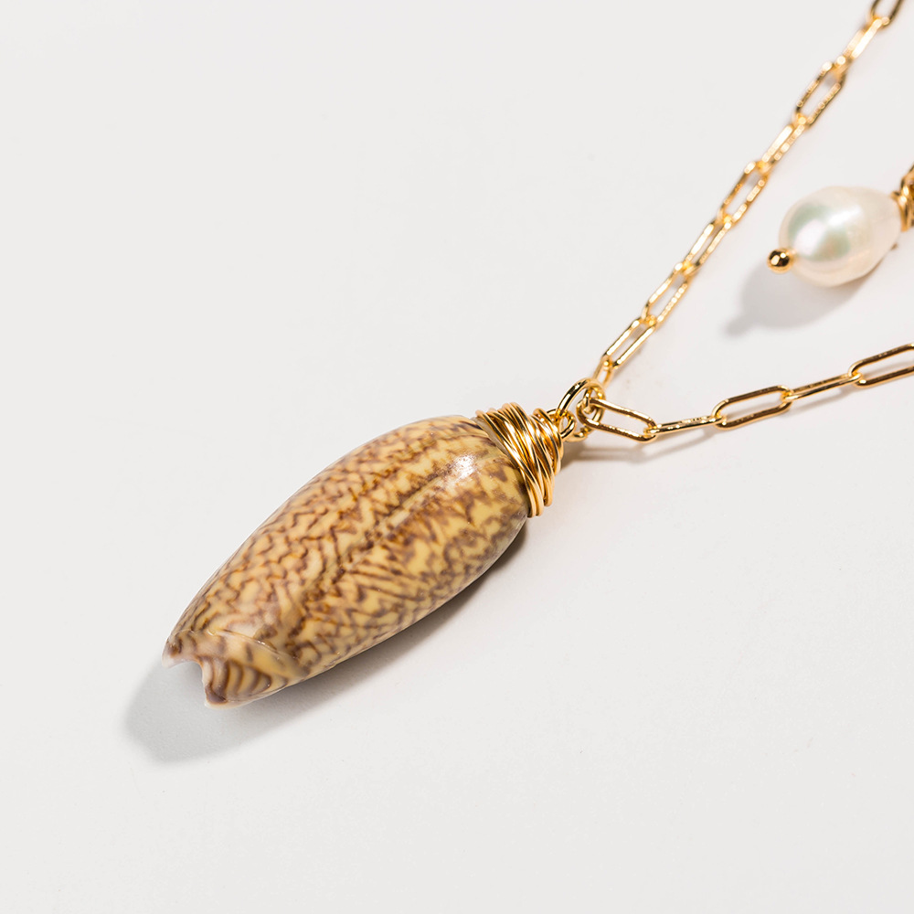 Nouveau Collier Multicouche De Pendentif De Perles D&#39;eau Douce De Style De Mode display picture 5