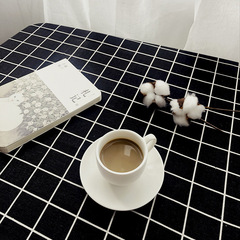 Ins plaid background cloth photo props striped black and white grid photography background anchor shooting food background