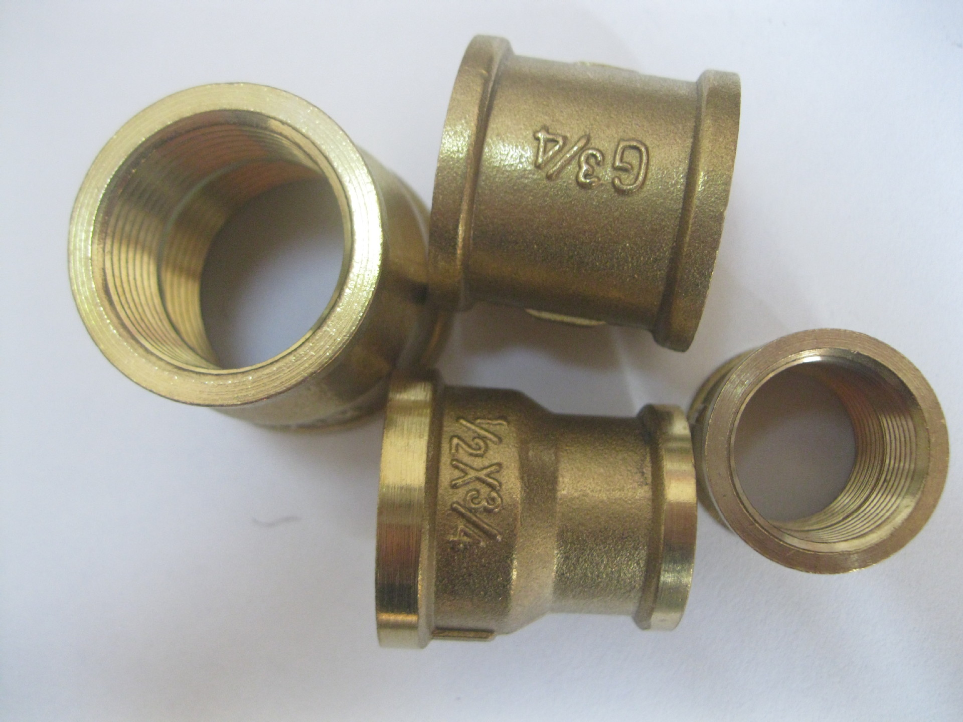 黄铜内牙接头内丝直接管箍束节内牙延长接头内丝管接4分6分1寸