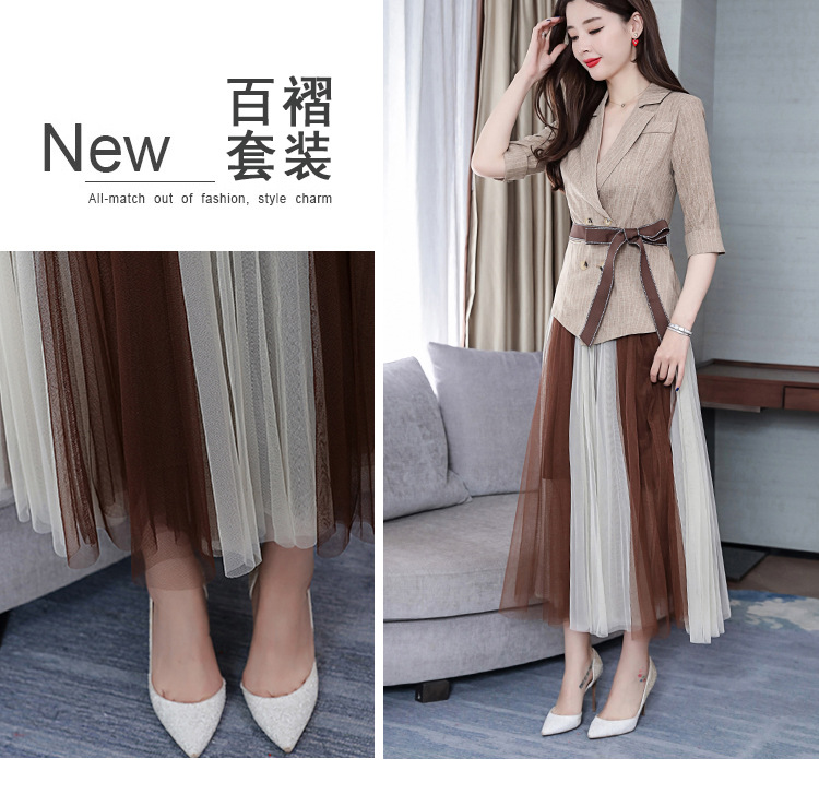 Costume femme en Mélange de coton - Ref 3333729 Image 7