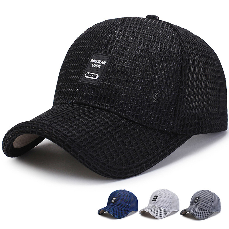 für Herren Outdoor Baseball Korean Edition Schutz und Sonnenschutz Summer Cool Net Sun Duck Tongue Hat_voghion.com