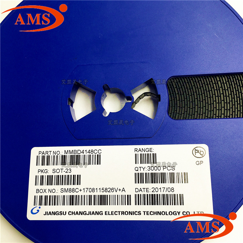 MMBD4148CC 丝印：D5 SOT-23 CJ/长电 贴片三极管 全新现货