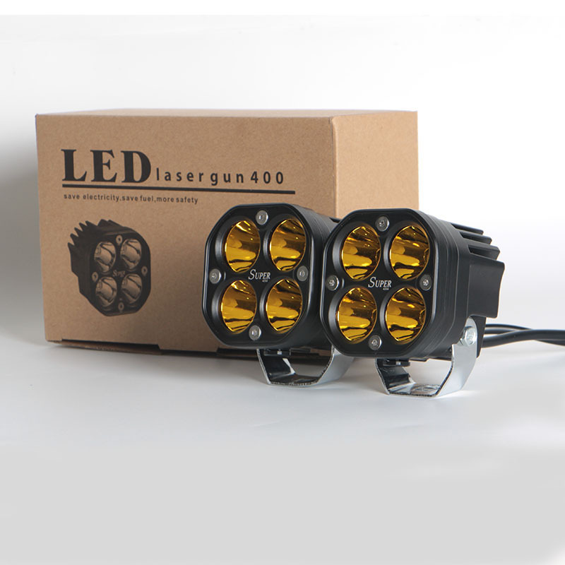 Cars 12Vled Spotlight Strong Spotlight 40W cross-country Beam Front bar auxiliary White Yellow super Fog lamp