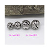 Metal retro round beads, bracelet, necklace, accessory, wholesale