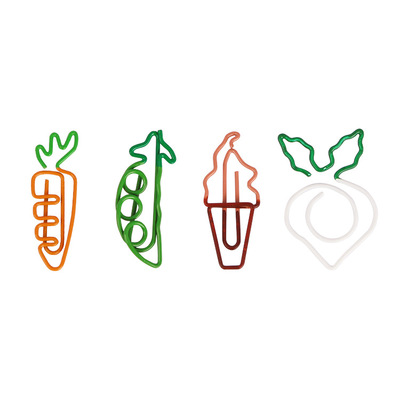 Cartoon lovely fruit Carrot Paperclip ice cream Paperclip originality Radish Christmas gift Pin