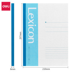 得力7660軟抄本A4筆記本日記本100頁學生練習本子記事本軟面抄