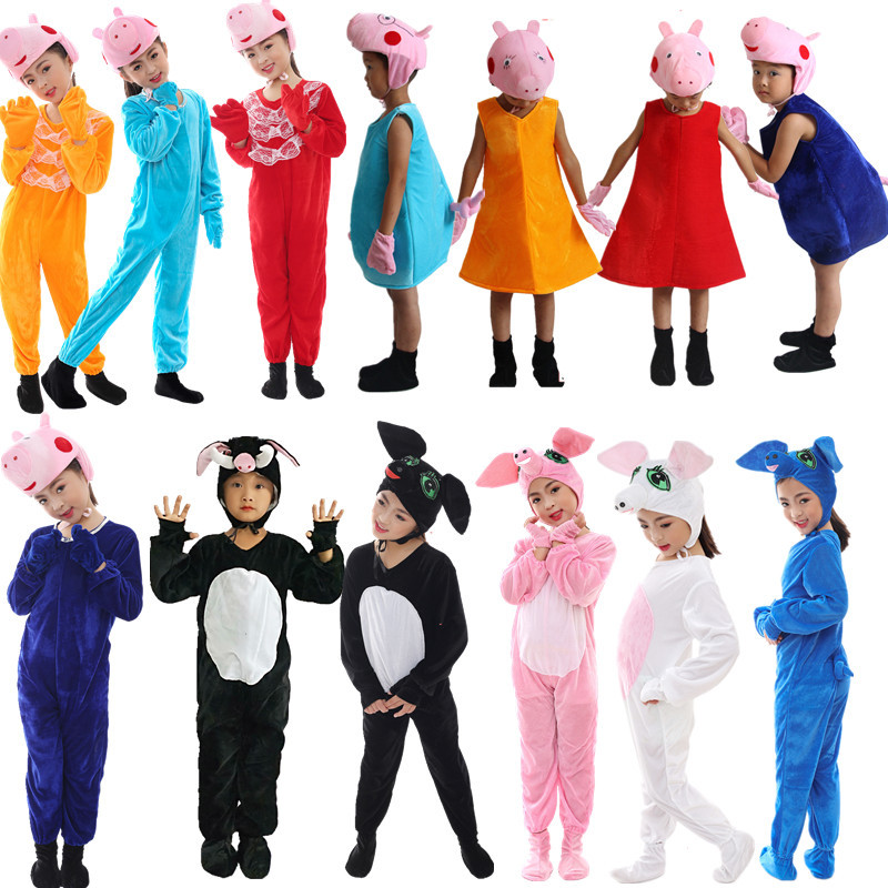 Manufactor wholesale Piggy peiqi Children's clothing child Cartoon animation animal modelling stage Dress up perform clothes