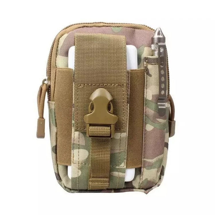 Travel sports belt bag, universal waterproof tactics camouflage mobile phone