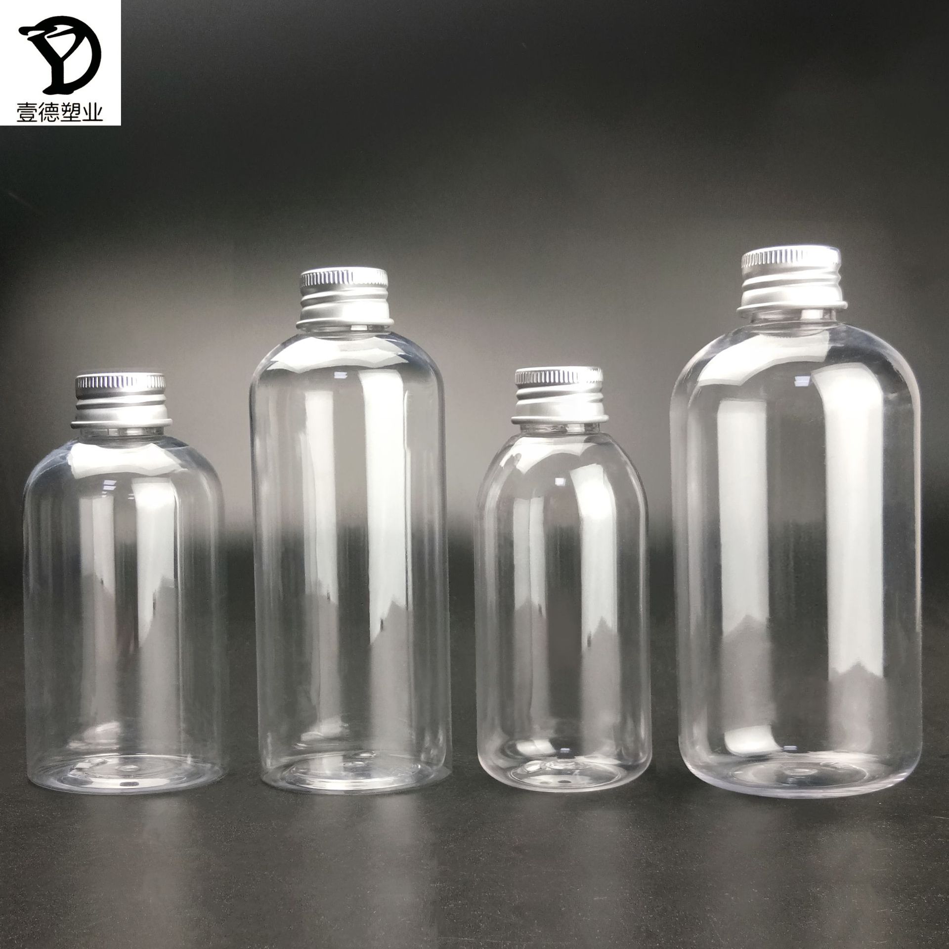 厂家定制300ml漱口水瓶 PET透明圆肩塑料瓶 洗发水瓶 化妆水瓶