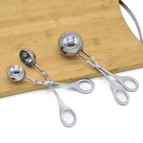 Stainless steel meatball maker, fish ball maker, meatball forming tool, round ball rice ball maker