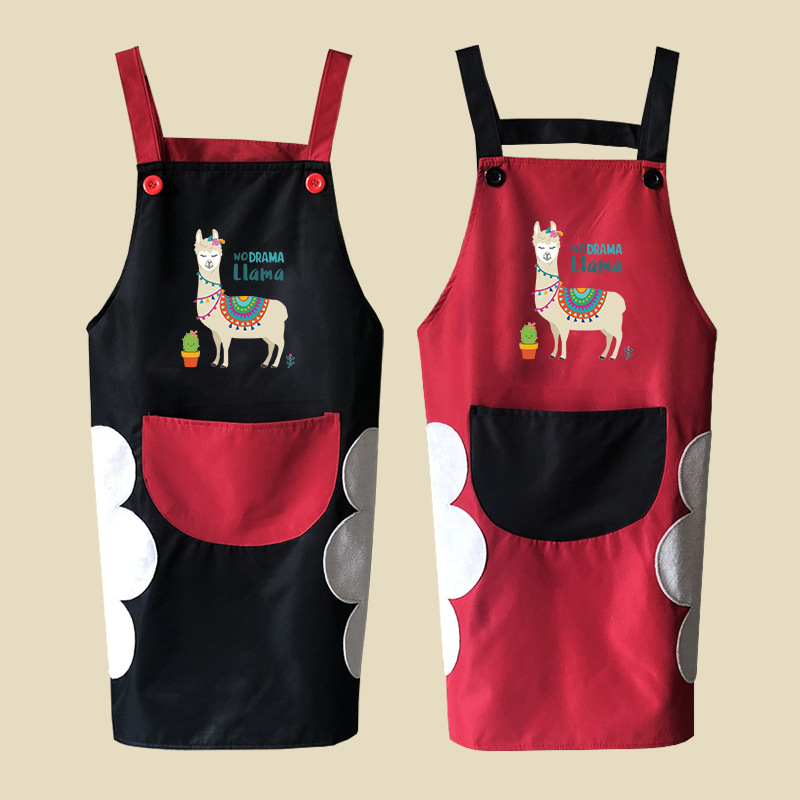 Estilo coreano delantal sin mangas Halter impermeable artista floral jardinería pet shop barista moda ropa de trabajo logotipo personalizado