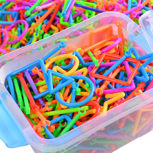 Smart building block sticks for children, plastic inserts, educational puzzle toys, kindergarten assembly and splicing factory direct sales