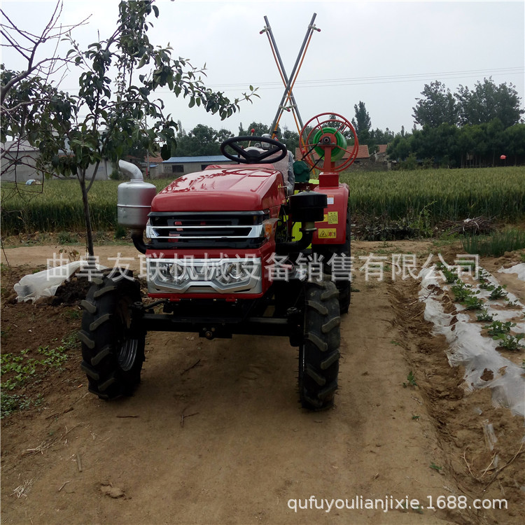 四轮悬挂式小麦打药机 园林四轮手推式打药机 防疫消毒喷雾机 58