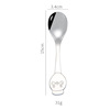 Cute high quality coffee dessert spoon stainless steel, ice cream, wholesale