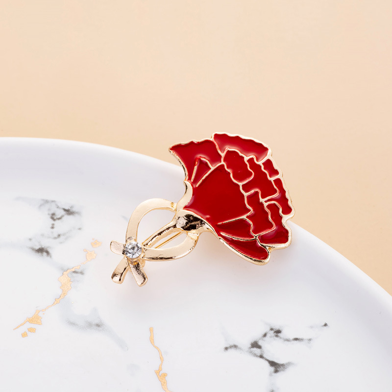 11g Weight Brooches Classification Daily Occasion Alloy Material Mother'S Day Festival Flower Pattern Women's Gender Plating Design Elegant Style Elegant Flower Alloy Plating Women's Brooches 3