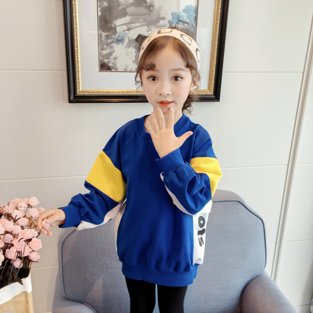 GW6056女童卫衣新款韩版中大童春季字母宽松衫潮流上衣1.12上新