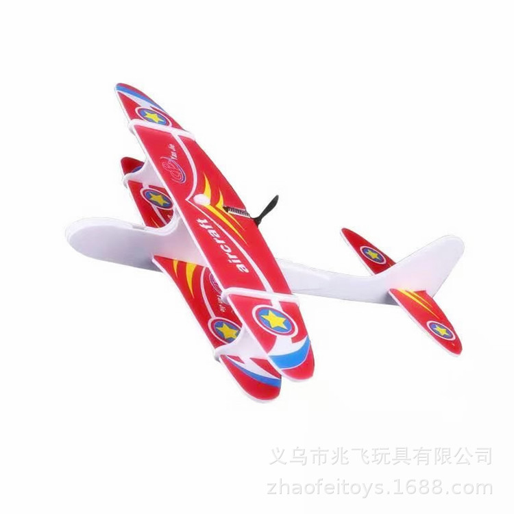 厂家带灯EPP电动手抛泡沫飞机USB充电回旋滑翔机航模飞机儿童玩具详情27