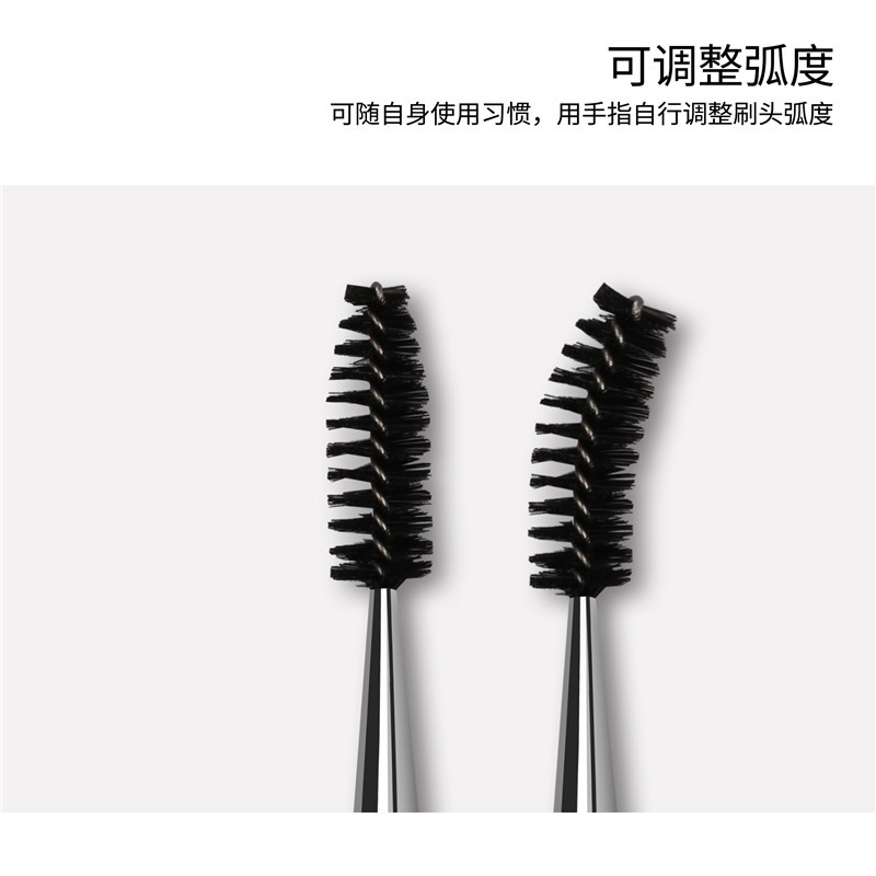 Venta al por mayor herramientas de maquillaje rhinestone cepillo de pestañas de fibra espiral peine de maquillaje multi-color opcional