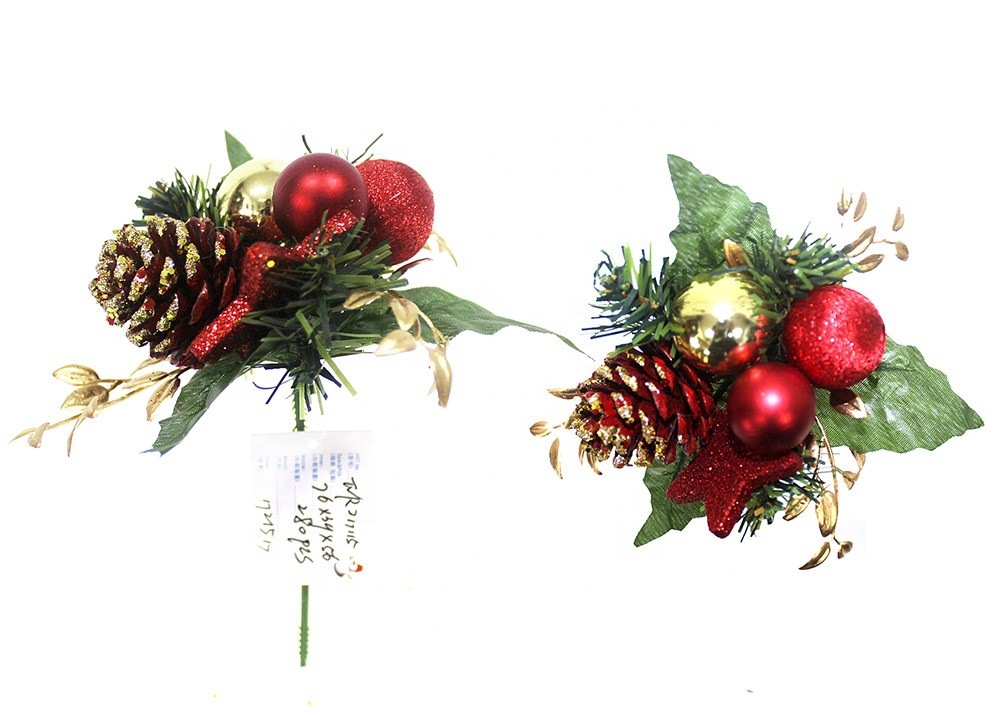 2019 decoraciones de Navidad cono de pino esquejes de Bolas de plástico adornos de árbol de Navidad decoración de la ventana de Navidad