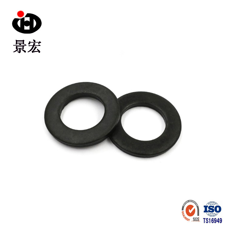 现货供应 高强平垫圈 12级GB97垫片 发黑平垫圈Ф6-Ф20 65猛材质