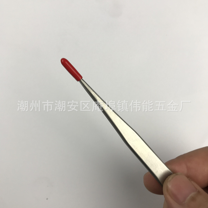 嫁接睫毛镊子尖红色保护套 镊子硅胶套 防摔坏镊子套防尘套
