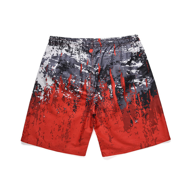 Colour Printed Beach Pants Trend Loose Leisure Men’s Shorts