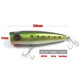 Big Popper Lures Hard Plastic Minnow Baits Fresh Water Bass Swimbait Tackle Gear