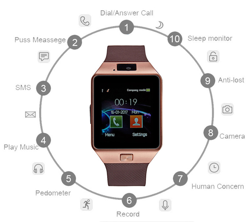 Smart Watch Pédomètre - Ref 3439416 Image 9