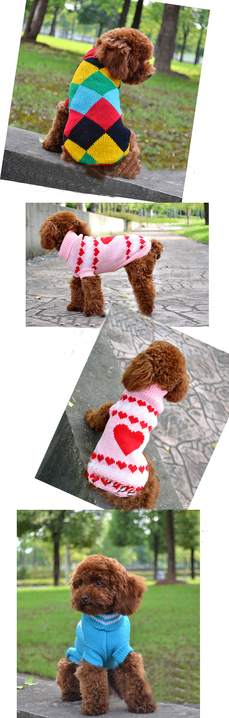 毛线编织针织狗衣服秋冬季圣诞海军泰迪猫狗服装宠物潮牌狗毛衣 阿里巴巴