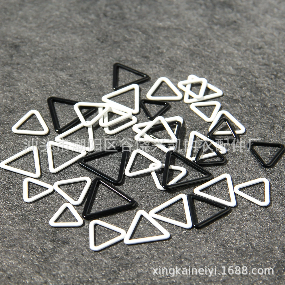 Взрывные аксессуары нижнего белья Нейлон Пластик Металл Треугольник Пряжка Бюстгальтер Регулировка кольцо Пряжка плечевой ремень Регулировка пряжки можно установить систему