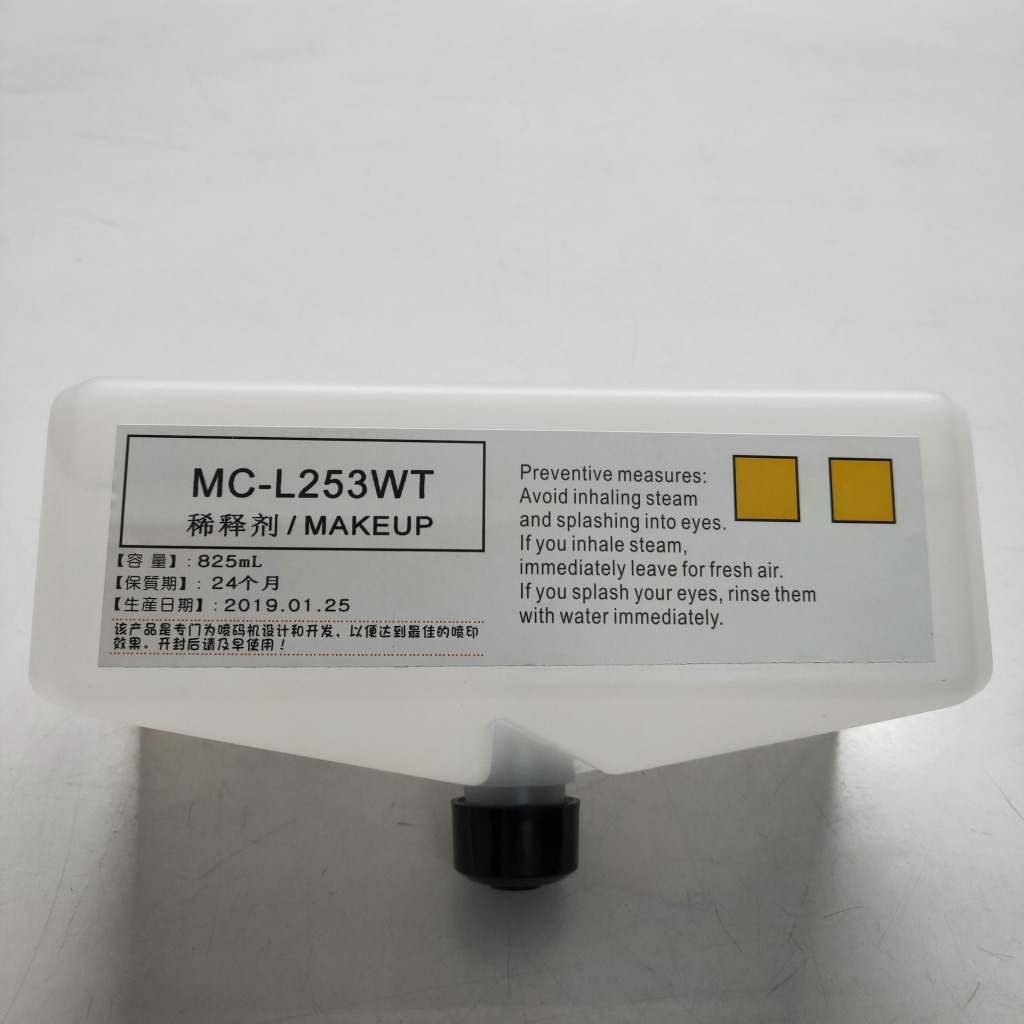 喷码机油墨稀释剂MC-L253WT喷码机墨水溶剂