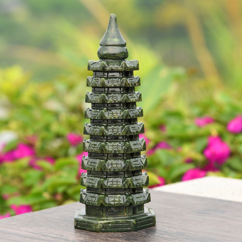 Wenchang tower Decoration wholesale Nanyu Natural jade]Arts and Crafts Help Learning college entrance examination Carton packing