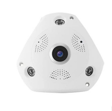 跨境专供VR全景摄像机智能高清鱼眼360度网络无线wifi监控摄像头