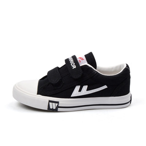 经典款童鞋帆布鞋春秋男女童校园鞋学生魔术贴单鞋子