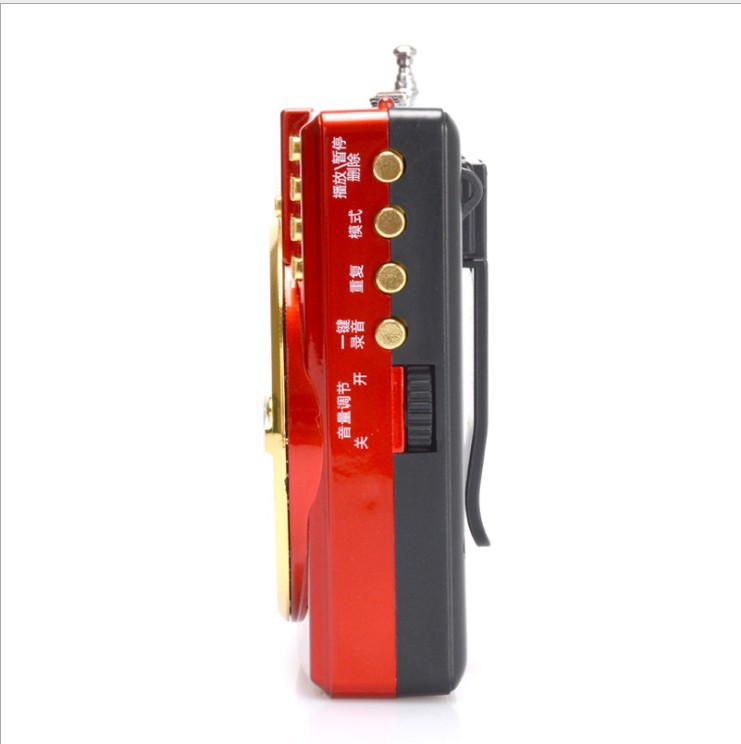 Xianba A202 loudspeaker an elderly person plugging in the radio