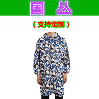 厂家批发带帽迷彩男女耐磨大褂仓库搬货搬运工长款长袖迷彩可定制|ms