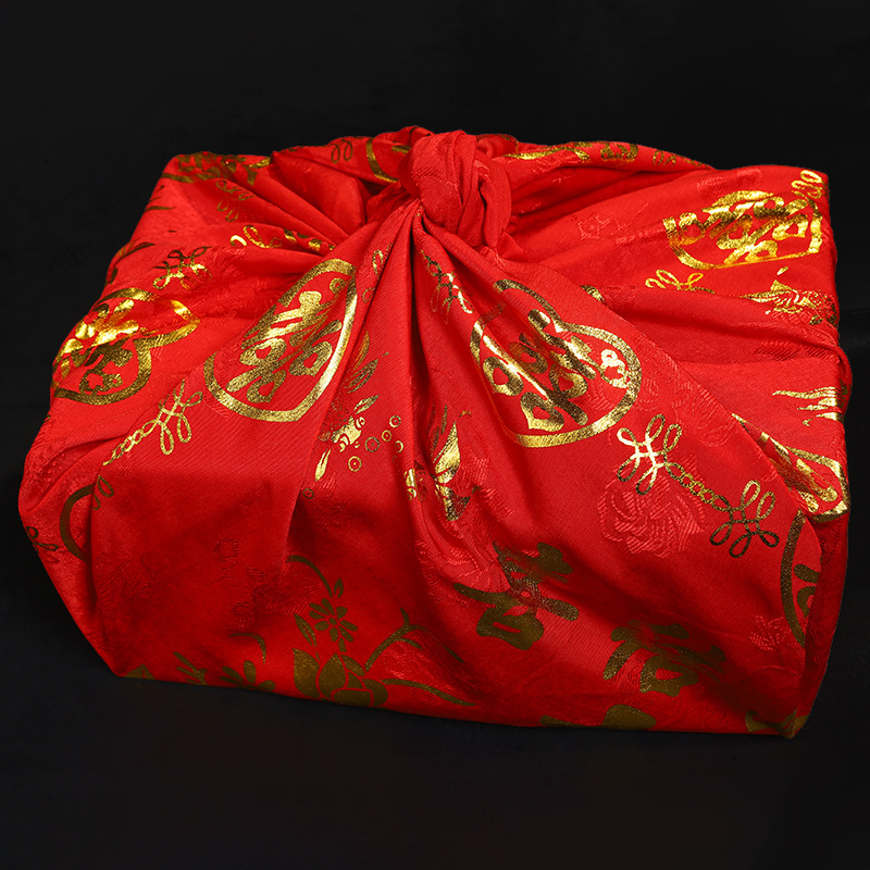 婚庆用品批发 传统中式结婚新娘陪嫁包裹皮 加厚喜字亮片红包袱皮