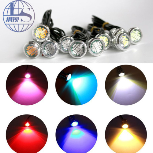 23MM eagle eye light car led reversing light 4014 ultra-thin gangster light motorcycle steering brake light flashing light