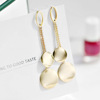 Earrings from pearl, internet celebrity, silver 925 sample
