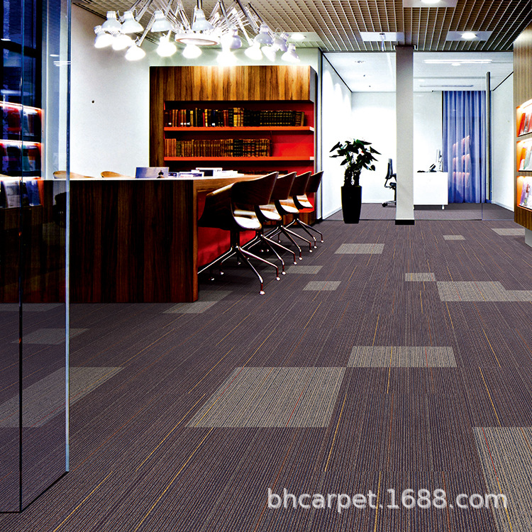 办公室地毯工程地毯拼接方块客厅卧室满铺房间写字楼会议室台球室|ms